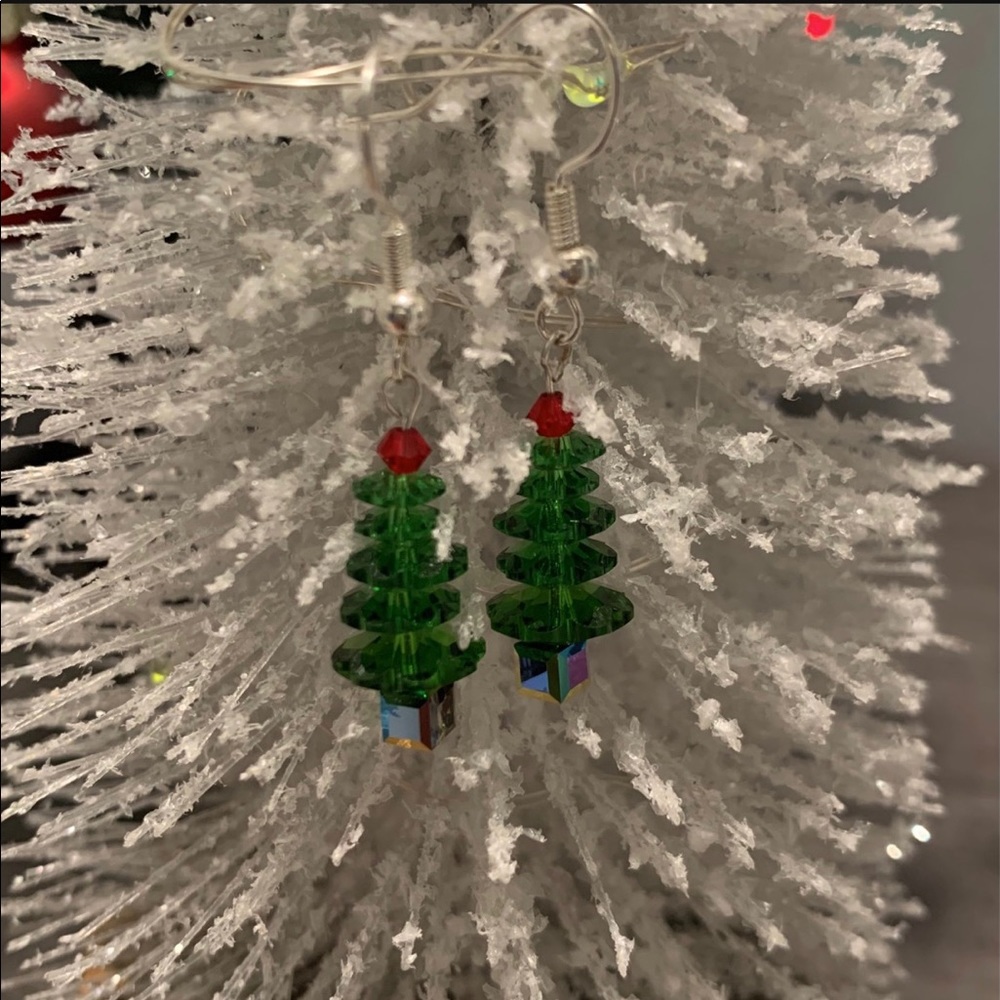 Christmas tree earrings - Picture 4 of 7
